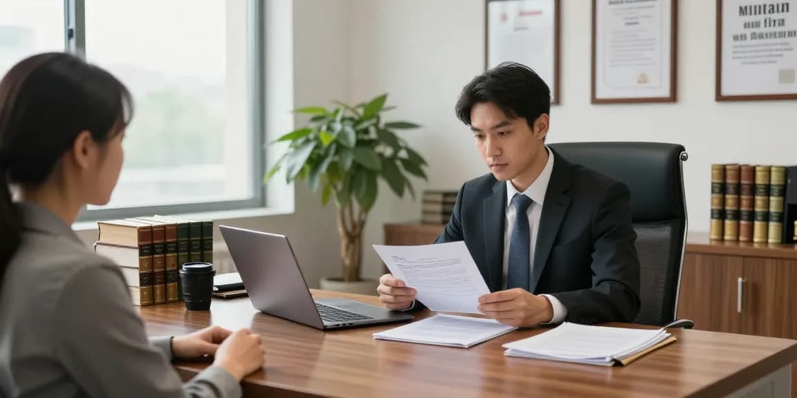 Client discussing legal strategies with attorney in a bright office; go to this web-site for expert legal consultation.